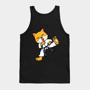 Cute Karate Fighting Fox/Wolf Animal Tank Top